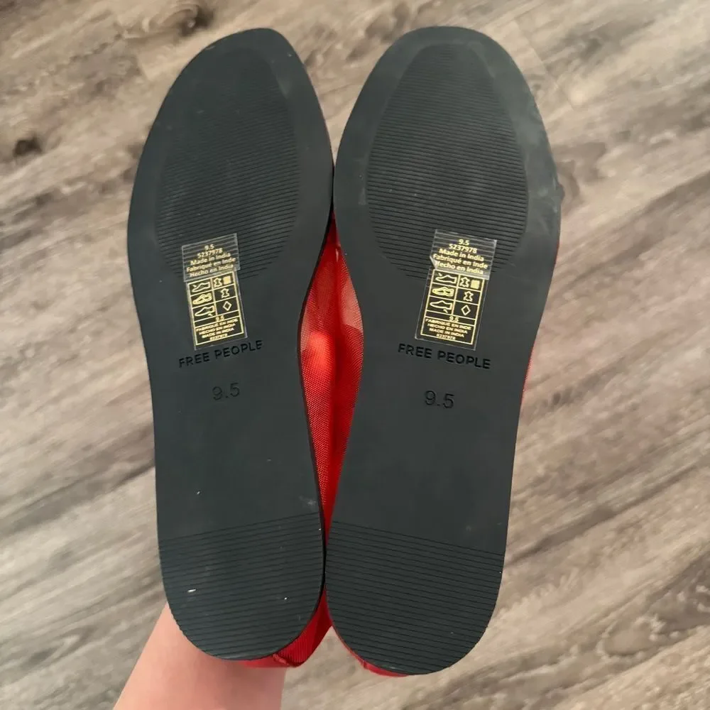Free People Mesh Mania Bow Flats